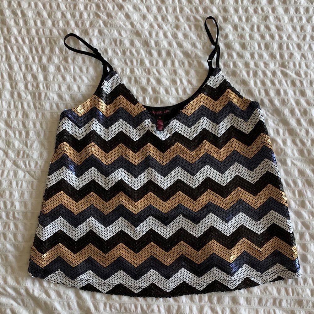Material Girl sequin top